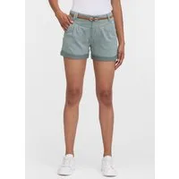 Ragwear Shorts HEEVEN (2-tlg) leicht verwaschener Twill zum Umschlagen mit Gürtel