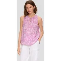 s.Oliver Blusentop Bluse Blusenshirt aus Viskose mit All-over-Print
