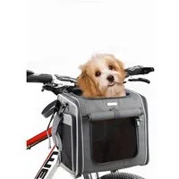 Ledander Tierfahrradkorb Hundekorb Fahrrad vorne, Fahrradkörbe für Hunde und Katzen, Hundefahrradkorb Hunderucksack Katzenrucksack,Transporttasche Rucksack