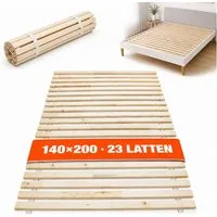 Lattenrost PREMIUM Rollrost 14 oder 23 Latten, Wolkenland, 400kg Tragkraft, 140x200cm, Made in Europe, vorgebohrt