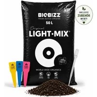 Biobizz Blumenerde Light Mix 50L, Lockeres Substrat, 50L Größe