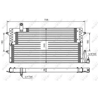 NRF Klimakondensator VW Passat B3 B4