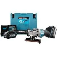 Akku-Winkelschleifer GA013GM201 XGT, 40Volt blau/schwarz, 2x Li-Ion XGT Akku 4,0Ah, MAKPAC Gr.4