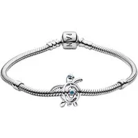 Pandora Charm-Armband DamenSilber Geschenk-Set Meeresschildkröte