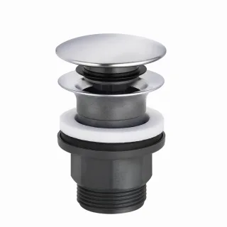 Kludi PUSH-OPEN Ablaufgarnitur G 1 1/4 für Waschtisch ohne Überlauf chrom, 1042605-00 1042605-00