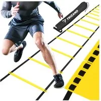 Wisam Mini-Heimtrainer Trizand Koordinationsleiter 6 m für Fußball und Fitnesstraining