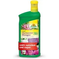 Neudorff Blumendünger Bio - Azet HortensienDünger 1L für 200L Gießwasser, 100 % organisch und vegan - Bio Blaudünger Hortensien mit hohem Kaliumgehalt und Extra Eisen, für prächtig blühende Hortensien im Beet und Kübel, Hortensiendünger mit Eisen mit