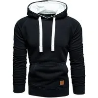 Amaci&Sons Kapuzenpullover LANSING Kapuzenpullover Herren Basic Kontrast Sweatjacke Pullover Hoodie Sweatshirt