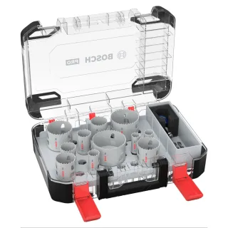 Bosch PRO Multi Material PC Plus Lochsägen Transparentes Etui - 14 teiliges Set / 2608594425 - 2608594426