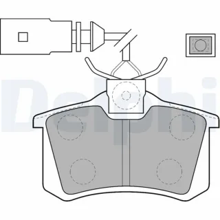 Delphi Bremsbel?ge hinten Ford Seat Skoda VW
