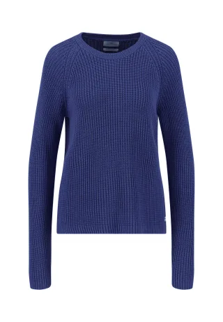 FYNCH-HATTON - PULLOVER O-NECK COTTON aura blue - Gr. - L