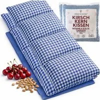 Strauss Home Wärmekissen Kirschkernkissen Gross, Mikrowellengeeignet, Körnerkissen 50x20cm, (2-tlg), Vintage - 100% Baumwolle