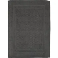 ROSS Duschmatte Unifond, Höhe 1 mm, strapazierfähig, fußbodenheizungsgeeignet, Baumwolle, rechteckig, Uni mit Bordüre, Badezimmerteppich, waschbar