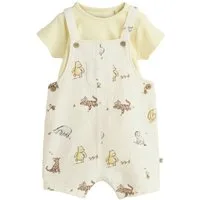 Next Body & Hose Baby Latzhose und Bodysuit im Set, Winnie The Pooh (2-tlg)