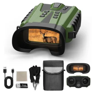 Night Vision Binoculars for Adults with Full Color Night Vision Backlit Buttons 4X Optical Zoom 8X Digital Zoom 250-300m