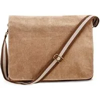 Quadra Schultertasche Canvas Umhängetasche / Schultertasche / Tasche im Vintage Look, 14L (40 x 30 x 12 cm)
