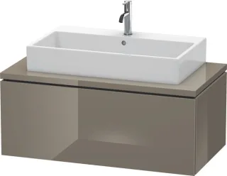 Duravit L-Cube Konsolenwaschtischunterbau wandhängend Flanell Grau Hochglanz 1020x547x400 mm - LC581 LC581408989