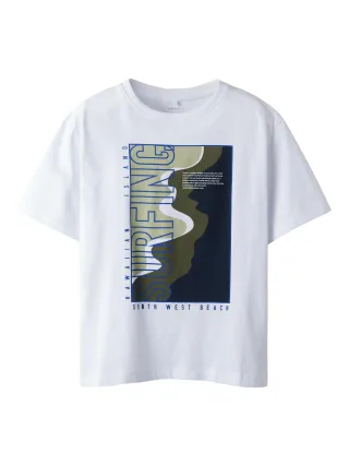 NAME IT - NKMHANSY SS NREG TOP BOX PB Bright White - Gr. - 164