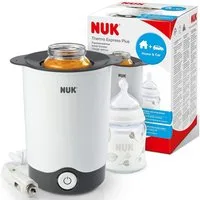 NUK Flaschenwärmer NUK Thermo Express Plus Flaschenwärmer EU-Stecker & 12-V-Reiseadapter, Erwärmen von flüssiger und breiförmiger Nahrung in 90 Sekunden