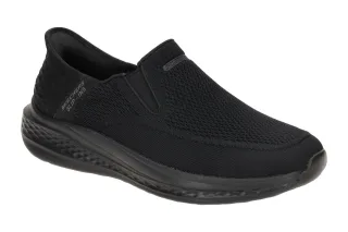 Skechers 210887 BBK Slip-On Herrenschuhe Schwarz Air Cooled Memory Foam