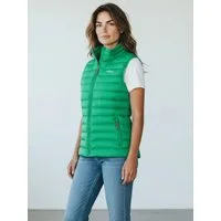 Blue Wave Steppweste Damen Weste Olivia gesteppt Stehkragen - Übergangsweste mit Packbeutel Leicht & Packable, 2-Wege-Reißverschluss, Reißverschlusstaschen