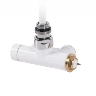 Terma Lanzen-Thermostat-Verbundeckventil 50mm CYLINDER GZ 1/2"-GZ 3/4" links, TGZTBI008, Weiß TGZTBI008