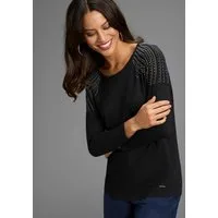 Laura Scott 3/4-Arm-Shirt mit Glitzersteinchen-Detail