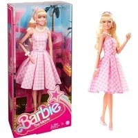 Mattel® Anziehpuppe Barbie Puppe The Movie doll rosa weisses Kleid + Zubehör 3+ HPJ96