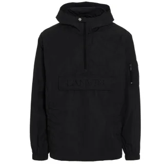 Windjacke mit Kapuze und Lanvin-Logo