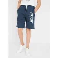 bonprix Sweatbermudas aus Baumwolle, Regular Fit, Casual Stil, mit Druck auf dem Bein