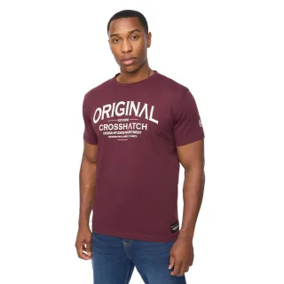 Crosshatch - "Vintarge" T-Shirt für Herren (Trauben-Lila)