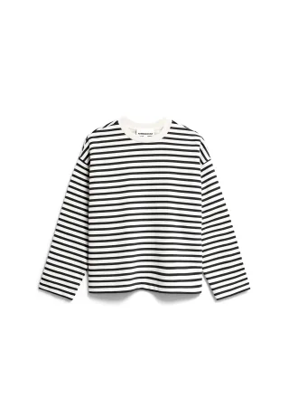 Armedangels - FRANKAA MAARLEN STRIPE SWEAT undyed-black - Gr. - S