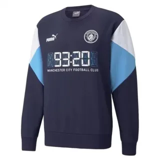 Puma Manchester City Football Club Langarm Crew Neck Herren Pullover 764522 03