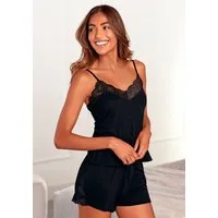 LASCANA Shorty (Set, 2 tlg) mit Spitzeneinsätzen