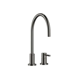 Dornbracht Zweilochbatterie mit Einzelrosetten TARA 32816888 Dark Chrome, 32816888-19 32816888-19