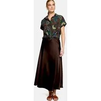 Zero Klassische Bluse Damen kurzarm mit Print