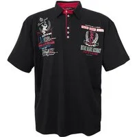 Lavecchia Poloshirt Lavecchia Herren Poloshirt LV-2038 (Schwarz, 8XL) Herren Polo Shirt