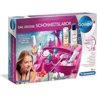 Clementoni® Lernspielzeug Galileo Das große Schönheitslabor, Experimentierkasten, Experimente-Set Badesalze Badeschaum Gesichtsmasken Badekugeln Lippenpflege Shampoo Parfüm Peelings Lippenstifte Seife Kosmetik Spielzeug, ab 8 Jahren, Mehrfarbig