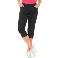 GOLDNER Stoffhose Kurzgröße: Bequeme Sommerhose mit sportivem Look Lässige 3/4-Hose mit elastischem Bund, Taschen und Wadenlang