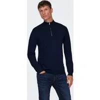ONLY & SONS Strickpullover ONSWYLER LIFE REG 14 HALF ZIP KNIT NOOS