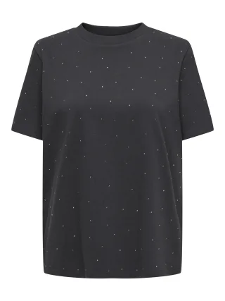 ONLY - ONLMONJA S/S STUDS TEE JRS - Gr. - S