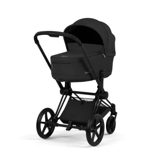 Cybex Kinderwagen Priam Comfort Matt Black inklusive Babywanne Sepia Black