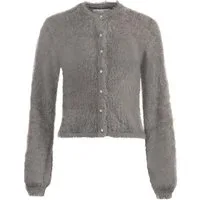 Madame Marie Strickjacke Trachtenstrickjacke Nivora lichtgrau