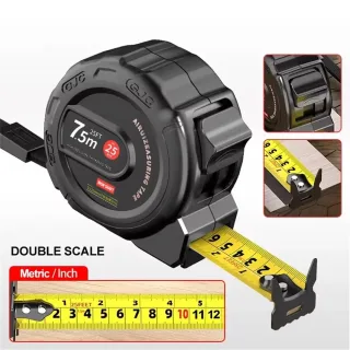 Stainless Steel Tape Measure Retractable with Lock Nylon Coated Wear-Resistant Waterproof High Precision Optional Sizes