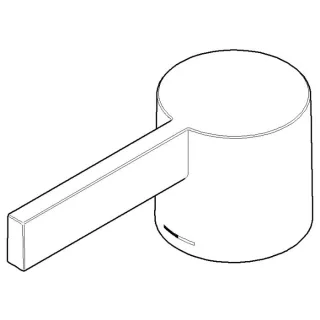 Dornbracht Hebel WT-EHM 092067003-06 platin matt