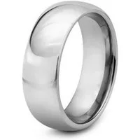 Kingka Partnerring "Tungsten Eternity" Klassischer Wolfram Partner Ring