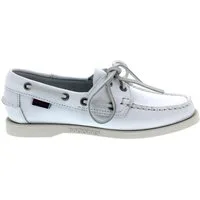 Sebago Sebago Docksides Segelschuhe 7000530-911, Glattleder, Weiß Bootsschuh