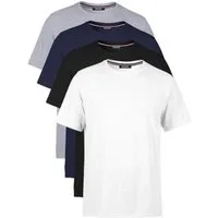 COMEOR T-Shirt Herren Basic T-Shirts Baumwolle (Packung, 4-tlg) mit gerader Ärmel Abschluss