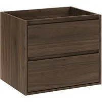 Lomadox Waschbeckenschrank VERZUOLO-56-WALNUT 60 cm breit in Walnuss