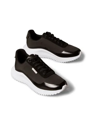 Calvin Klein Jeans Sneaker "EVA RUNNER LACE UP MAT MIX" Halbschuh, Freizeitschuh, Schnürschuh mit leichter Profilsohle